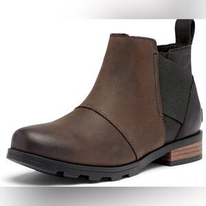 Sorel EMELIE CHELSEA Size 6 Blackened Brown